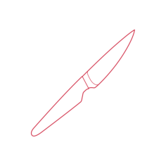 Objects Kitchen Knives Ikea Vorda Paring Knife Svg Line Art, Free Vectors File